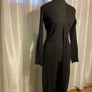 Venus Womens Black Duster Style Sweater